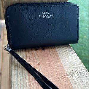 Coach zip around wallet